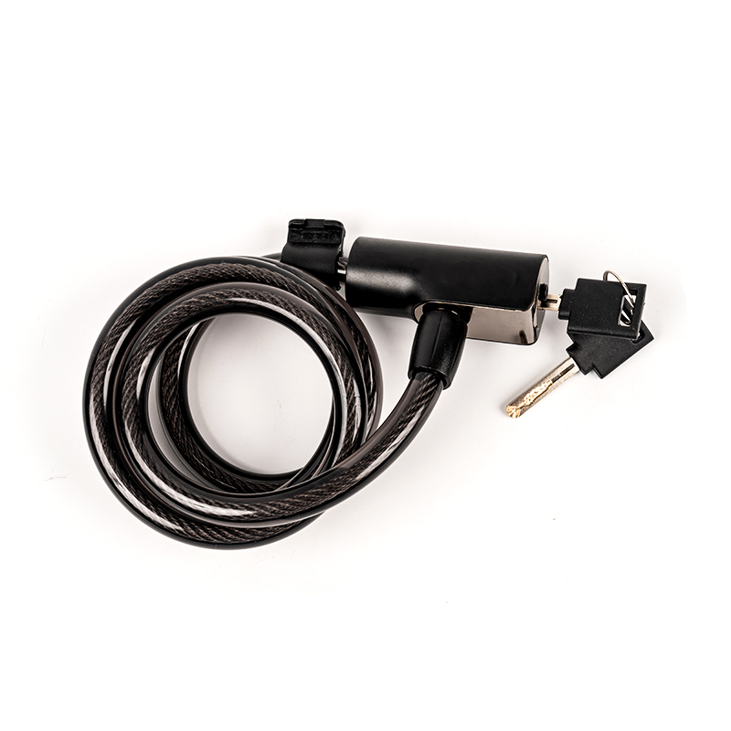 Kunci kabel keluli anti-kecurian PVC Kekuatan Tinggi