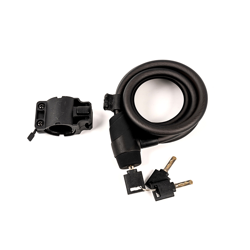 Kunci kabel keluli anti-kecurian PVC Kekuatan Tinggi